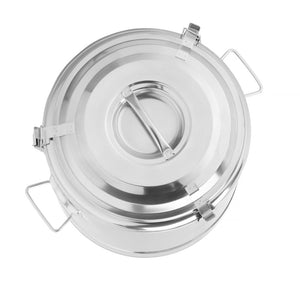 Geïsoleerde draagbare container, HENDI, Kitchen Line, 19L, Zilver, ⌀350x(H)400mm