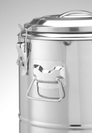 Geïsoleerde draagbare container, HENDI, Kitchen Line, 19L, Zilver, ⌀350x(H)400mm