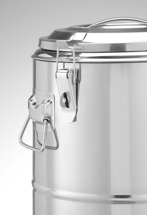 Geïsoleerde draagbare container, HENDI, Kitchen Line, 19L, Zilver, ⌀350x(H)400mm