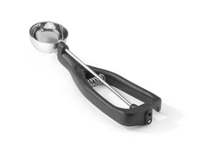 Portioneerlepel voor linkshandigen, Stöckel, 1/40, Zwart, ⌀45mm