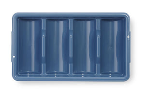 Bestekset met bestekbak, HENDI, Blauw, 525x300x(H)95mm, Rechthoekig