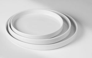 Bord met hoge rand Oslo, HENDI, Oslo, Wit, ⌀240x(H)26mm