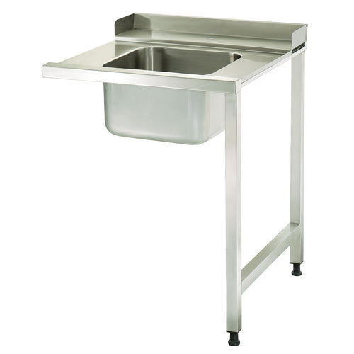 Spoeltafel - 90 x 75 cm - Aanvoer Vaatwasser Rechts - incl. Wasbak