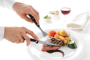 Steakvork, HENDI, Profi Line, Zwart, 6 st., (L)200mm