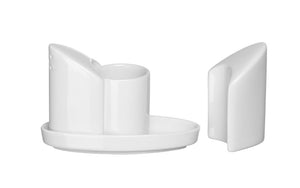 Zout- en peperstel met tandenstokershouder, HENDI, 125x54x(H)90mm