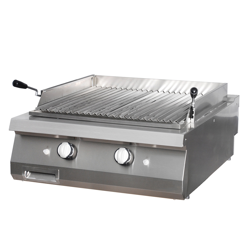 Premium Lavasteengrill - Dubbel - 90 cm Diep - Gas