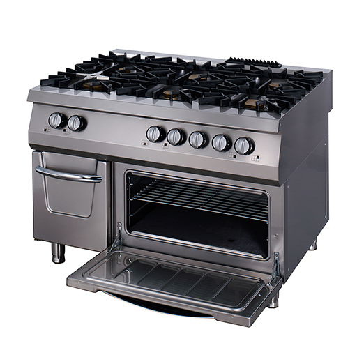 Premium Fornuis - 6 Pitten - Driedubbel - 90 cm Diep - Gas incl. Elektrische Oven