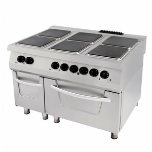 Premium Fornuis - 6 Pitten - Driedubbel - 90 cm Diep - incl. Oven - Elektrisch