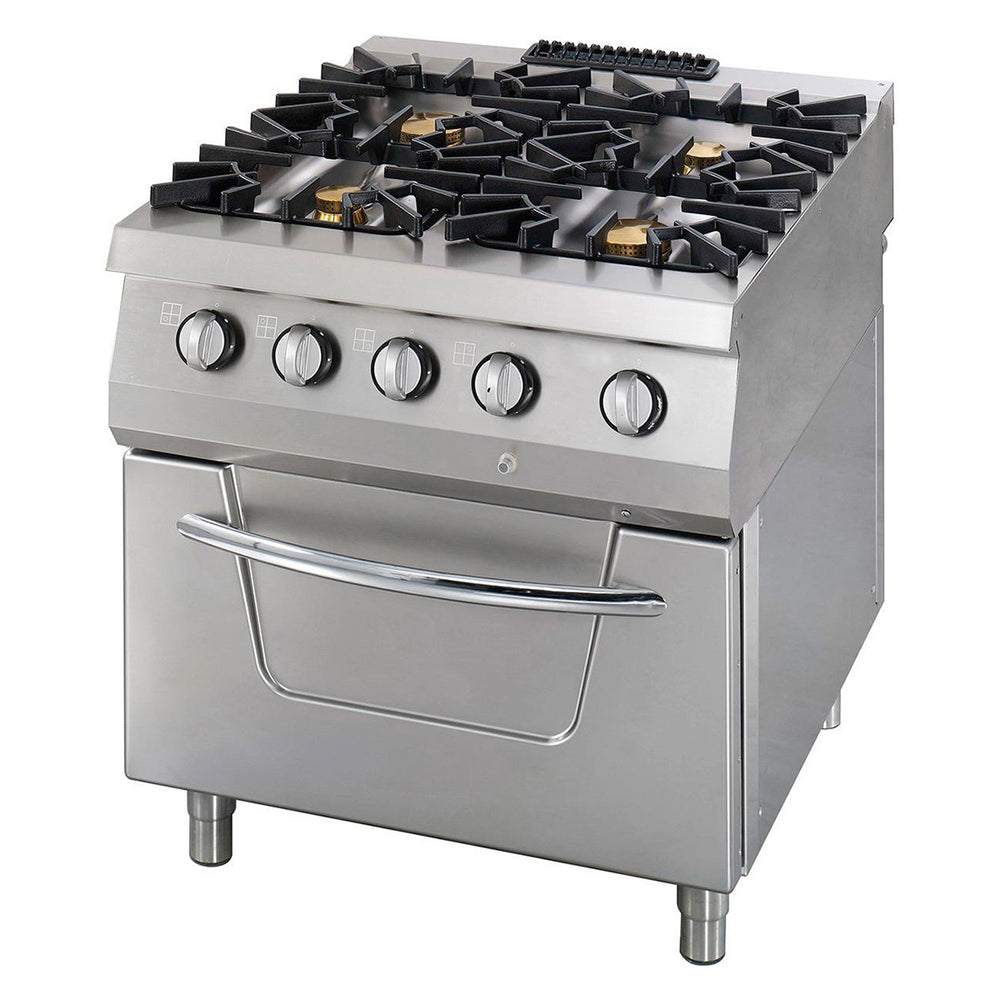 Premium Fornuis - 4 Pitten - Dubbel - 90 cm Diep - incl. Oven - Gas