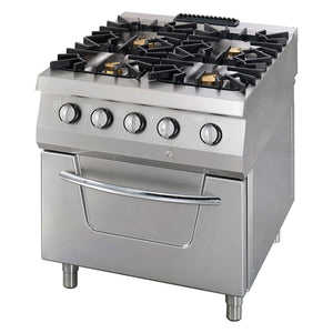 Premium Fornuis - 4 Pitten - Dubbel - 90 cm Diep - incl. Oven - Gas