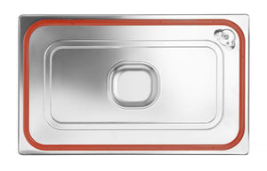 Deksel voor GN containers met siliconenrand, HENDI, Profi Line, GN 1/1, 530x325mm