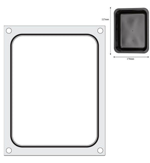 Traysealer matrix, HENDI, container 227x178 mm