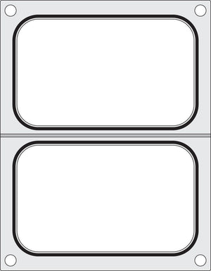 Traysealer matrix, HENDI, 2x container 178x113 mm