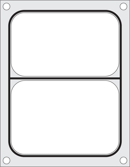 Traysealer matrix, HENDI, Twee-delige container 227x178 mm