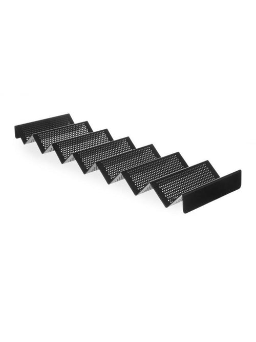 Broodrolhouder, Geperforeerd, HENDI, Zwart, 580x170x(H)40mm