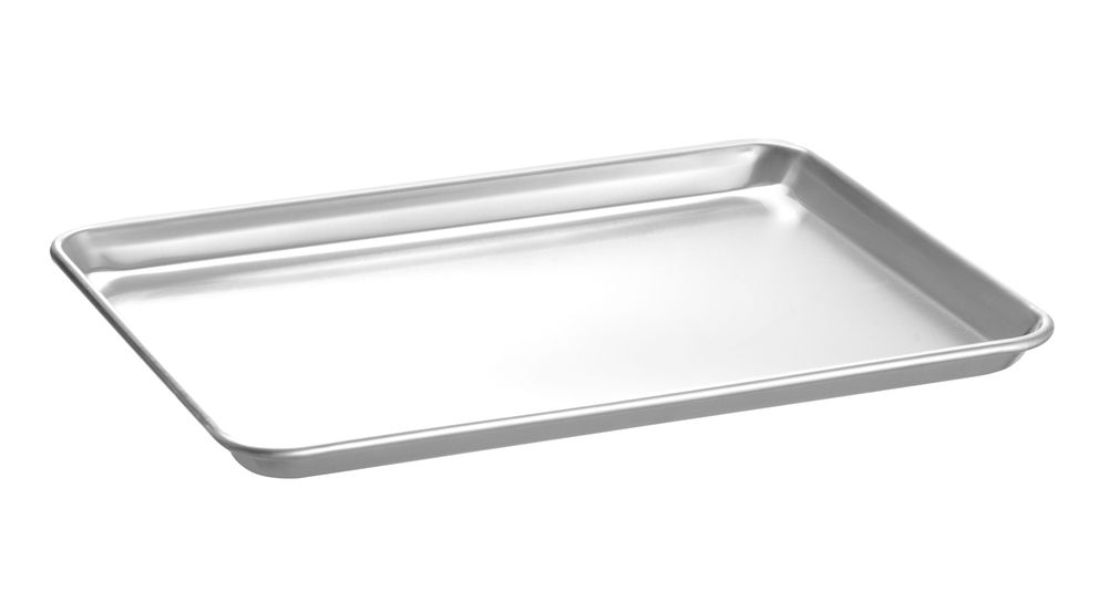 Bakplaat, HENDI, Zilver, 450x330x(H)26mm, Rechthoekig