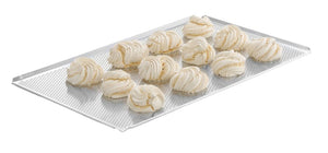 Tray, geperforeerd, 4 randen, HENDI, Zilver, 600x400x(H)10mm, Rechthoekig
