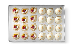 Displaytray voor zoetwaren, HENDI, Zilver, 400x300x(H)20mm