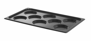 Bakplaat met antiaanbaklaag CONVECTOMAT EGGPLATE., HENDI, GN 1/1, Zwart, 530x325x(H)26mm