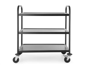 Serveerwagen mat zwart, HENDI, 905x585x(H)945mm