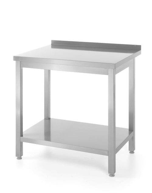 Wandtafel met plank – geschroefd, diepte 600 mm, HENDI, Profi Line, 800x600x(H)850mm