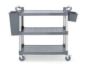 Serveerwagen polypropyleen met 3 bladen, groot, AmerBox, 1010x500x(H)960mm