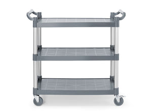 Serveerwagen polypropyleen met 3 bladen, groot, AmerBox, 1010x500x(H)960mm