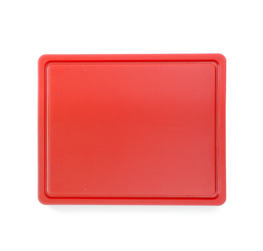Snijplank HACCP Gastronorm 1/2, HENDI, GN 1/2, Rood, 325x265mm, Rechthoekig