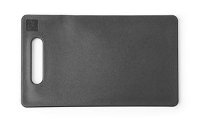 Snijplank met handgreep, HENDI, Zwart, 250x150mm, Rechthoekig