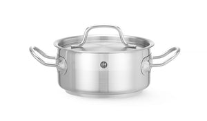 Kookpan laag - met deksel, HENDI, Profi Line, 1,5L, ⌀160x(H)75mm