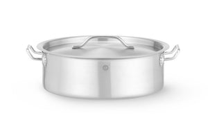 Laag kookpan - met deksel, HENDI, 8,5L, ⌀320x(H)110mm, Rond