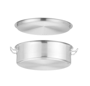 Laag kookpan - met deksel, HENDI, 10,8L, ⌀360x(H)110mm, Rond