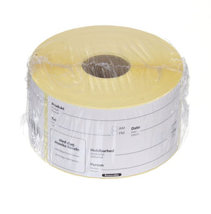 Houdbaarheidsstickers, multifunctioneel, eenvoudig te verwijderen, HENDI, Wit, 500 st., 100x50mm