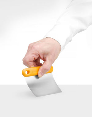 Deegschraper heavy-duty, HENDI, designed by Robert Bronwasser, Oranje, 130x95x(H)13mm