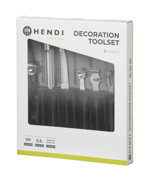 Decoratieset - 6 delig, HENDI, Zwart, 280x100x(H)50mm