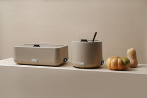 Chafing dish UNIQ, HENDI, designed by Robert Bronwasser, GN 1/1, Beige, 230V/700W, 607x402x(H)245mm