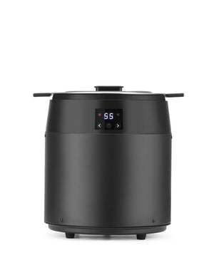 Soepketel zonder waterreservoir, 10L, HENDI, 10L, Zwart, 230V/450W, ⌀330x(H)398mm