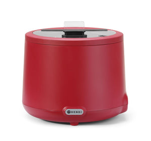 Soepketel UNIQ, HENDI, designed by Robert Bronwasser, 8L, Rood, 230V/500W, ⌀365x(H)325mm