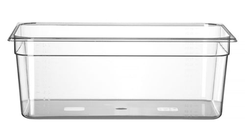 Container GN 1/1 polycarbonaat, HENDI, Profi Line, GN 1/1, 24L, Transparant, 530x325x(H)200mm