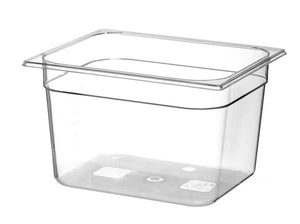 Container GN 1/2 polycarbonaat, HENDI, Profi Line, GN 1/2, 12,5L, Transparant, 325x265x(H)200mm