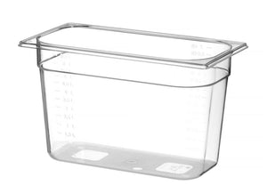 Container GN 1/3 polycarbonaat, HENDI, Profi Line, GN 1/3, 7,8L, Transparant, 325x176x(H)200mm