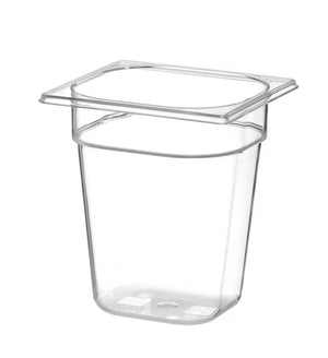 Container GN 1/6 polycarbonaat, HENDI, Profi Line, GN 1/6, 3,4L, Transparant, 176x162x(H)200mm