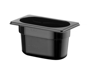 Container GN 1/9, HENDI, GN 1/9, 1L, Zwart, 176x108x(H)100mm