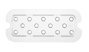 Geperforeerde roosters voor GN containers polycarbonaat, HENDI, Profi Line, GN 1/3, Transparant, 266x116mm