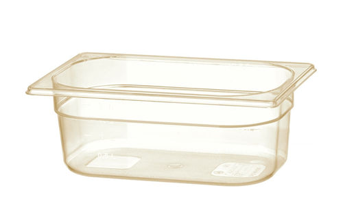 Container GN 1/4 hoge temperatuur bestendigheid, HENDI, GN 1/4, 2,6L, Transparant, 265x162x(H)100mm