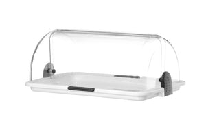 Rolltop display, HENDI, Wit, 465x315x(H)195mm, Rechthoekig