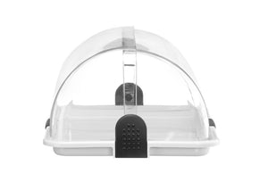 Rolltop display, HENDI, Wit, 465x315x(H)195mm, Rechthoekig