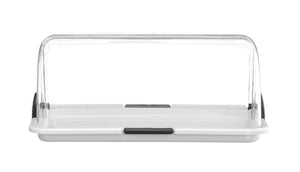 Rolltop display, HENDI, Wit, 465x315x(H)195mm, Rechthoekig