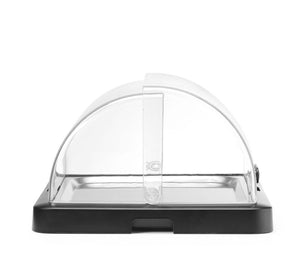 Koeldisplay met rolltop “Duo” UNIQ, HENDI, designed by Robert Bronwasser, Enkel, Zwart, 460x355x(H)220mm, Rechthoekig