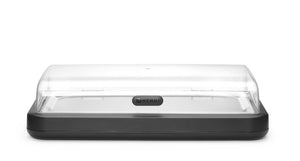 Koeldisplay UNIQ, HENDI, designed by Robert Bronwasser, GN 1/1, Zwart, 593x389x(H)147mm, Rechthoekig